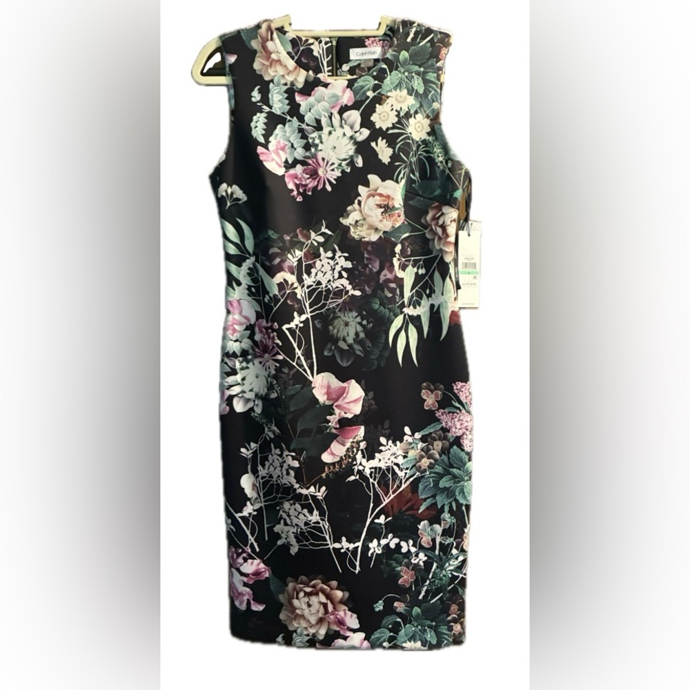 Floral Sleeveless Dress by Calvin Klein